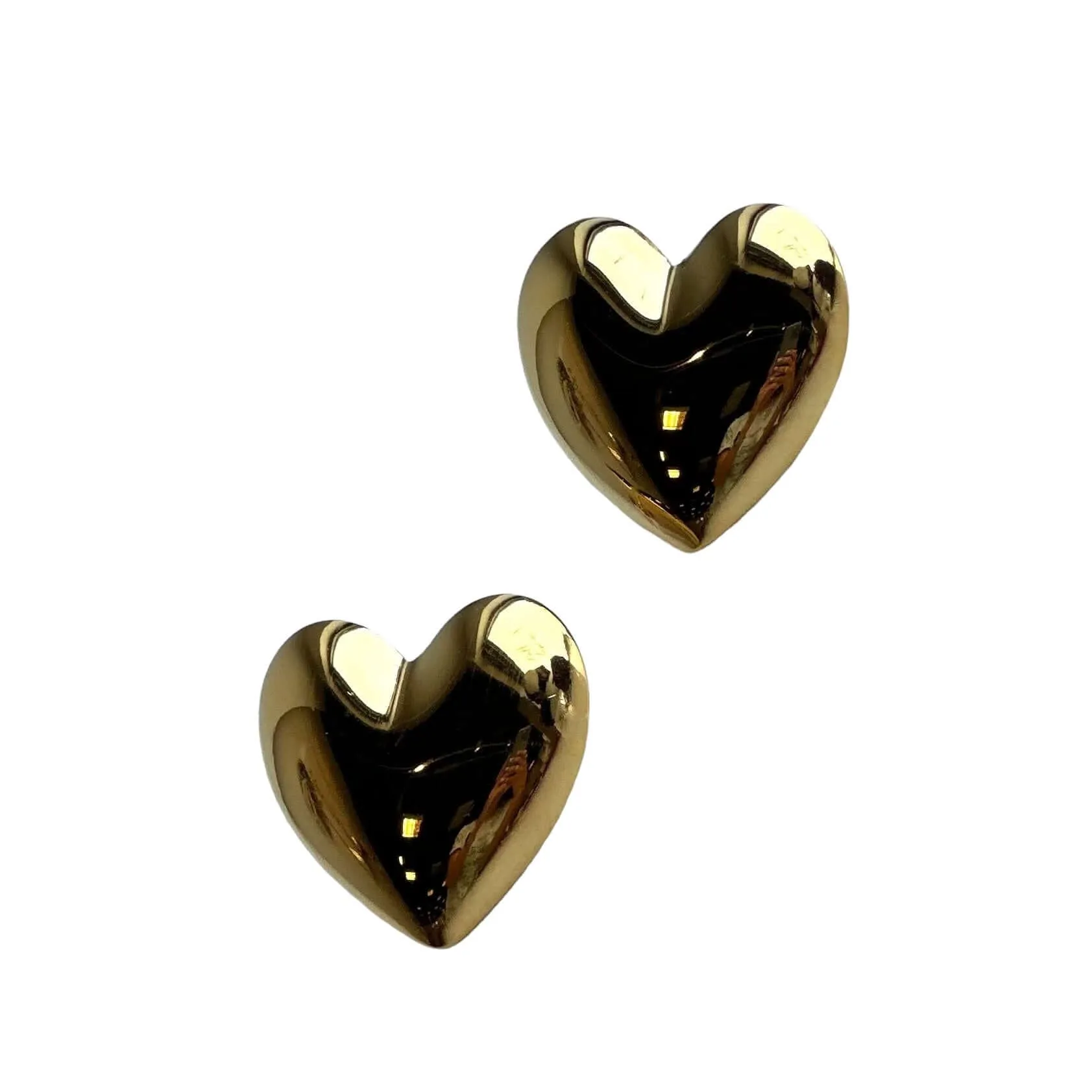 Gold Heart Earrings