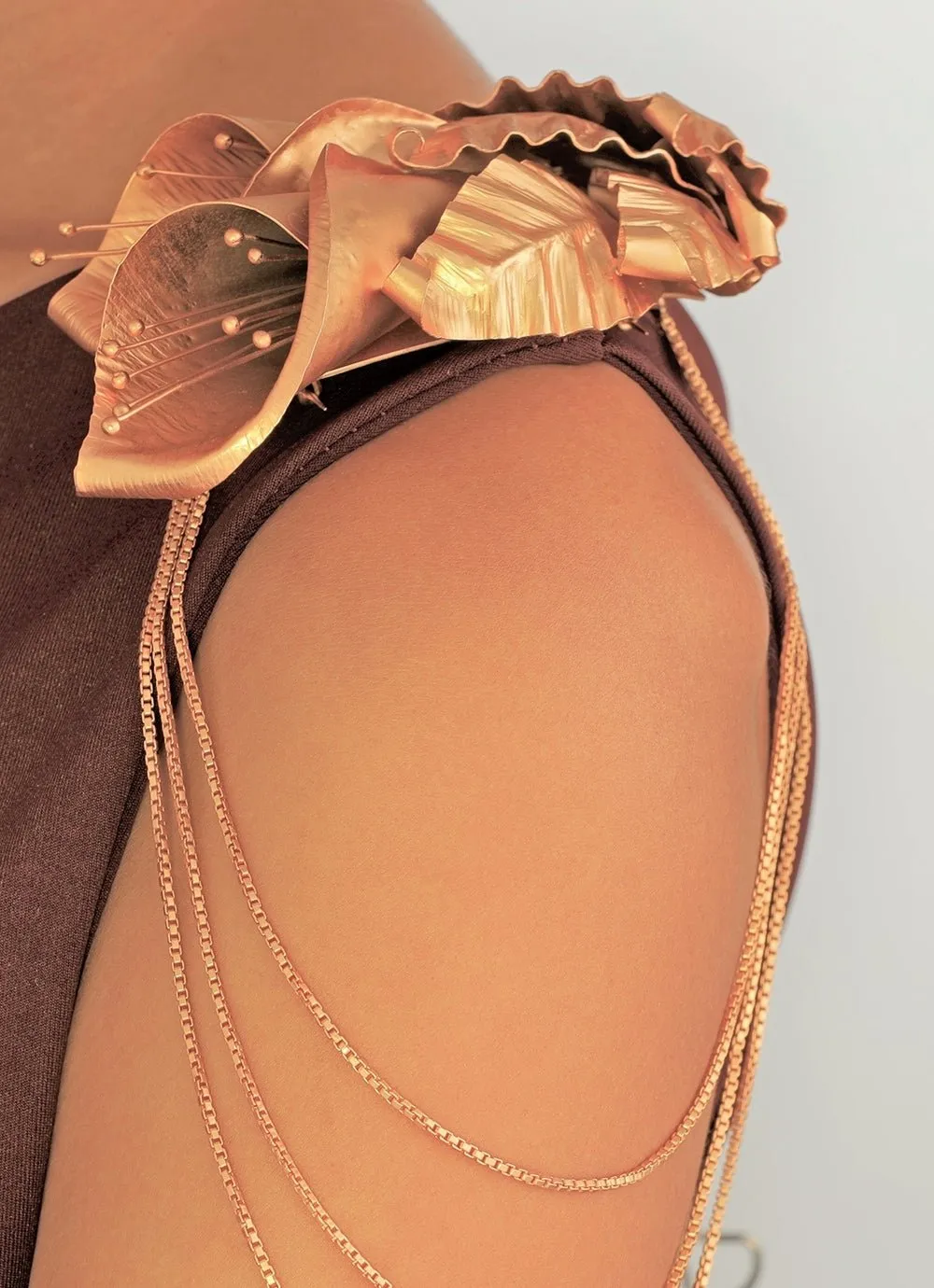 Gold Plated Divine Shoulder Accessory