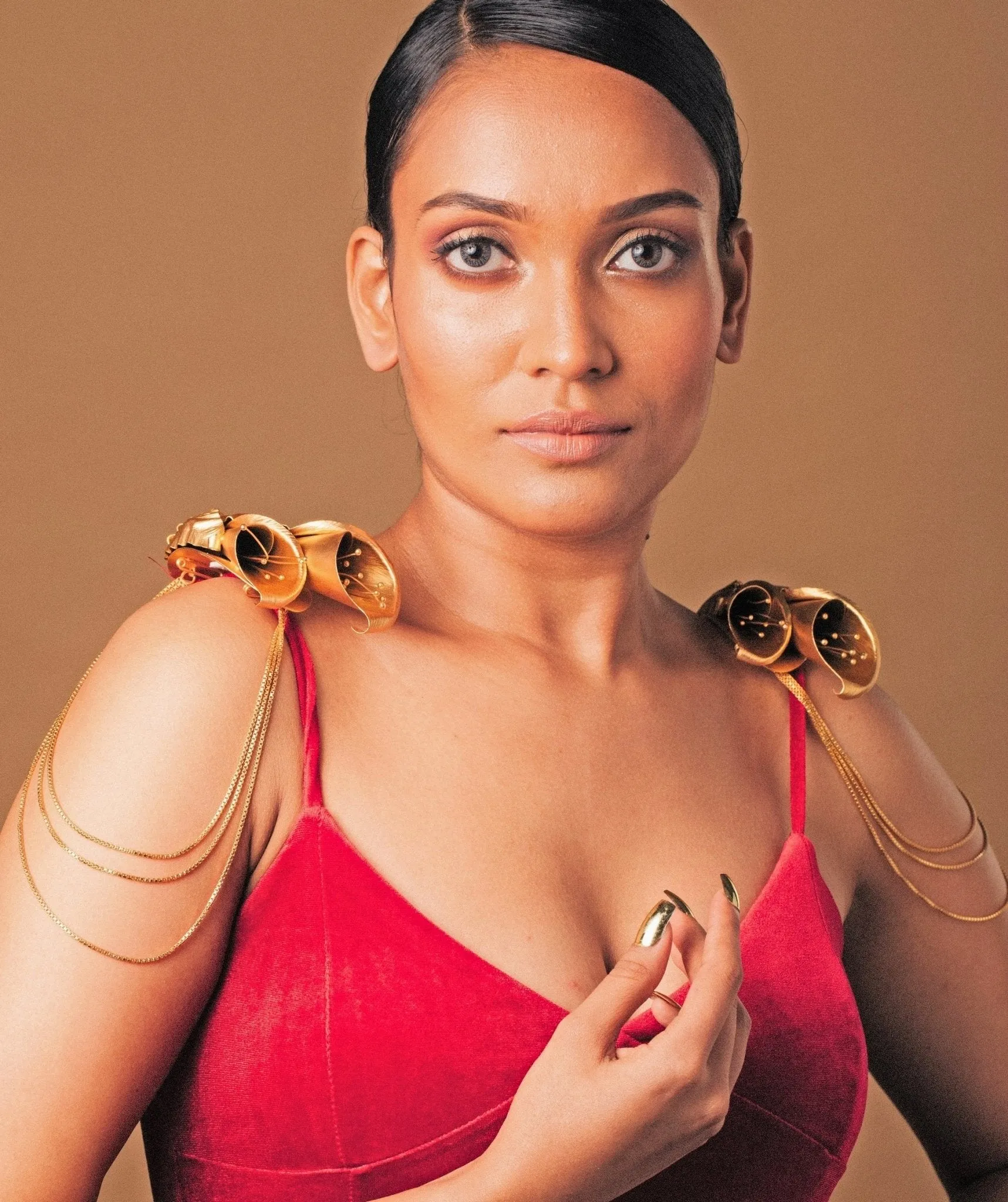 Gold Plated Divine Shoulder Accessory