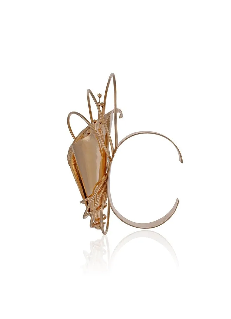 Gold Plated Infinite Swirls Handcuff