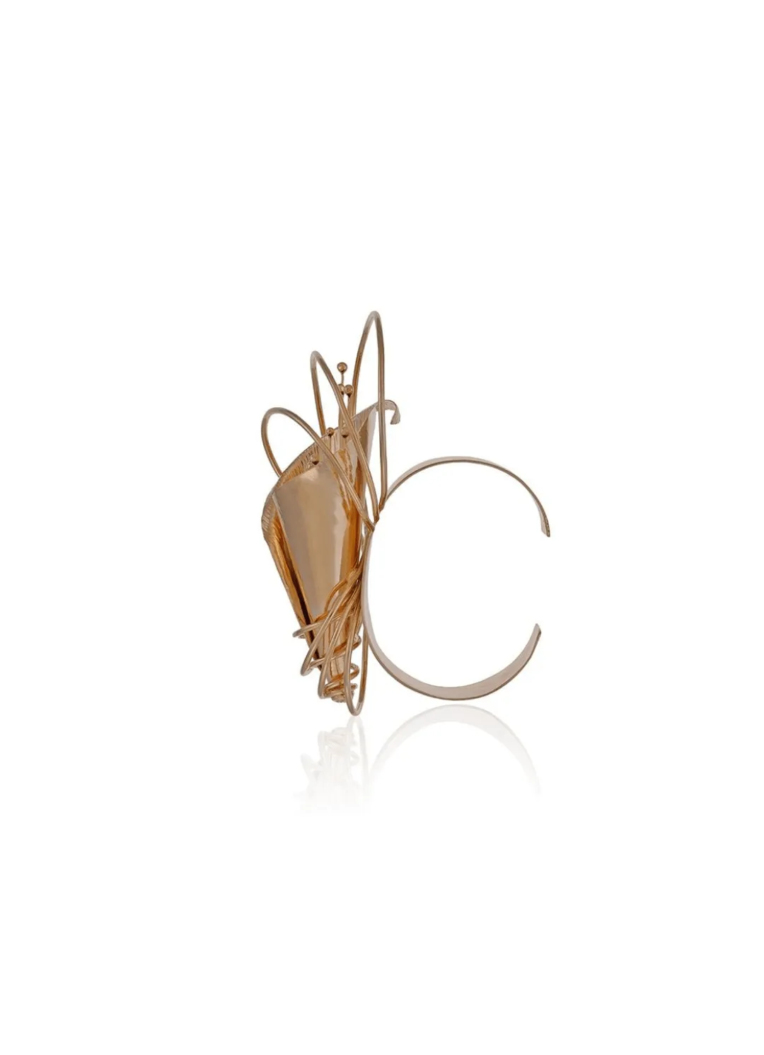 Gold Plated Infinite Swirls Handcuff