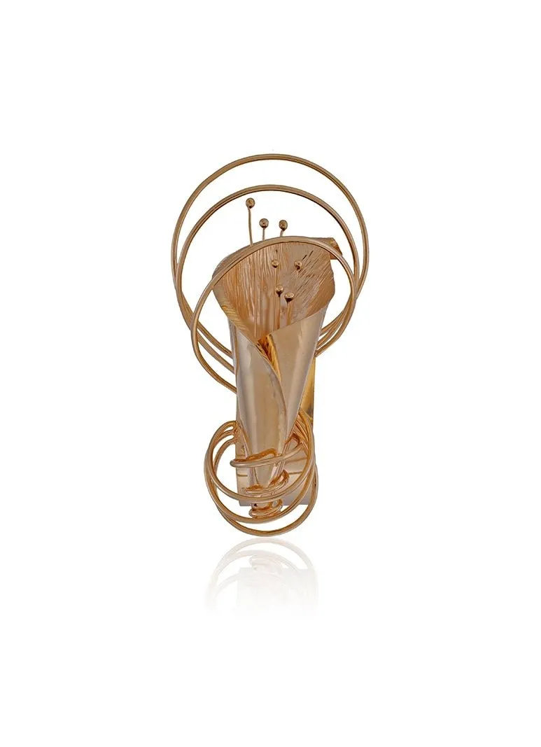 Gold Plated Infinite Swirls Handcuff
