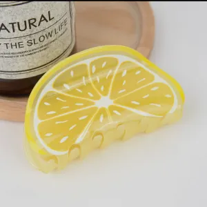 Hair Clips- Lemon