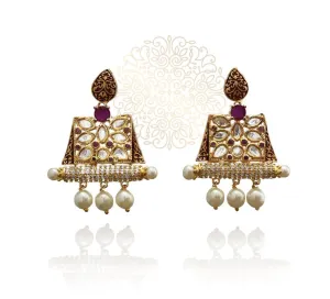 Hiba Kundan Earrings
