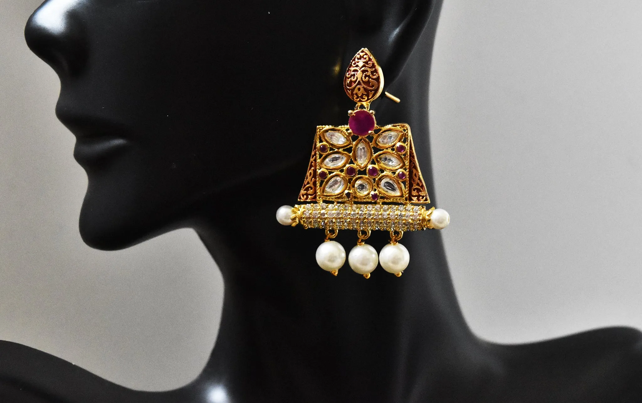 Hiba Kundan Earrings