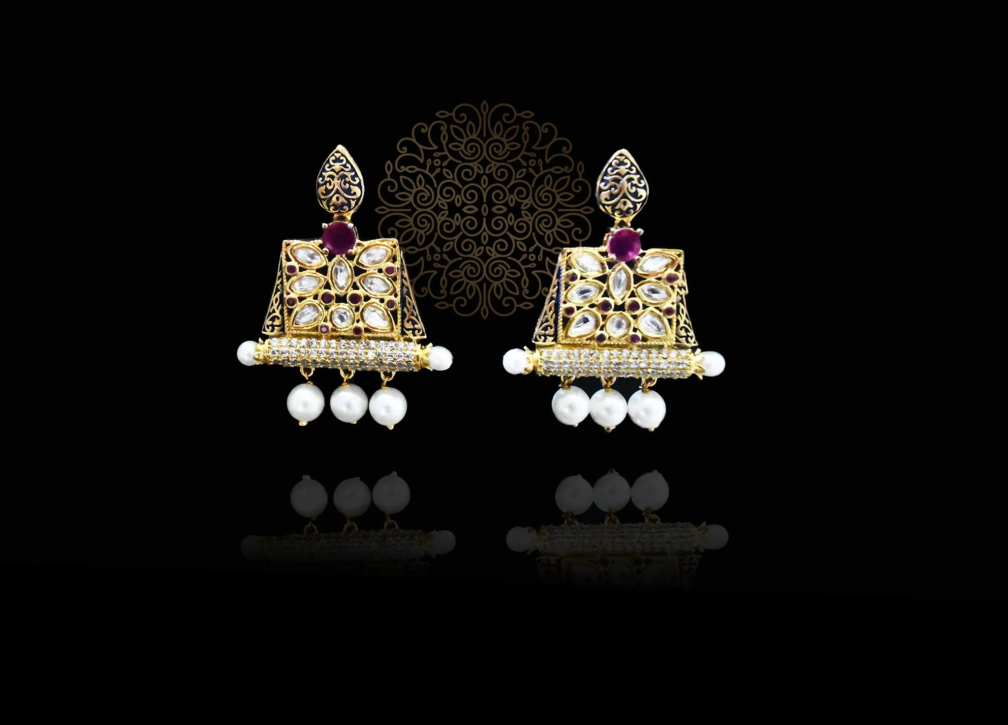 Hiba Kundan Earrings