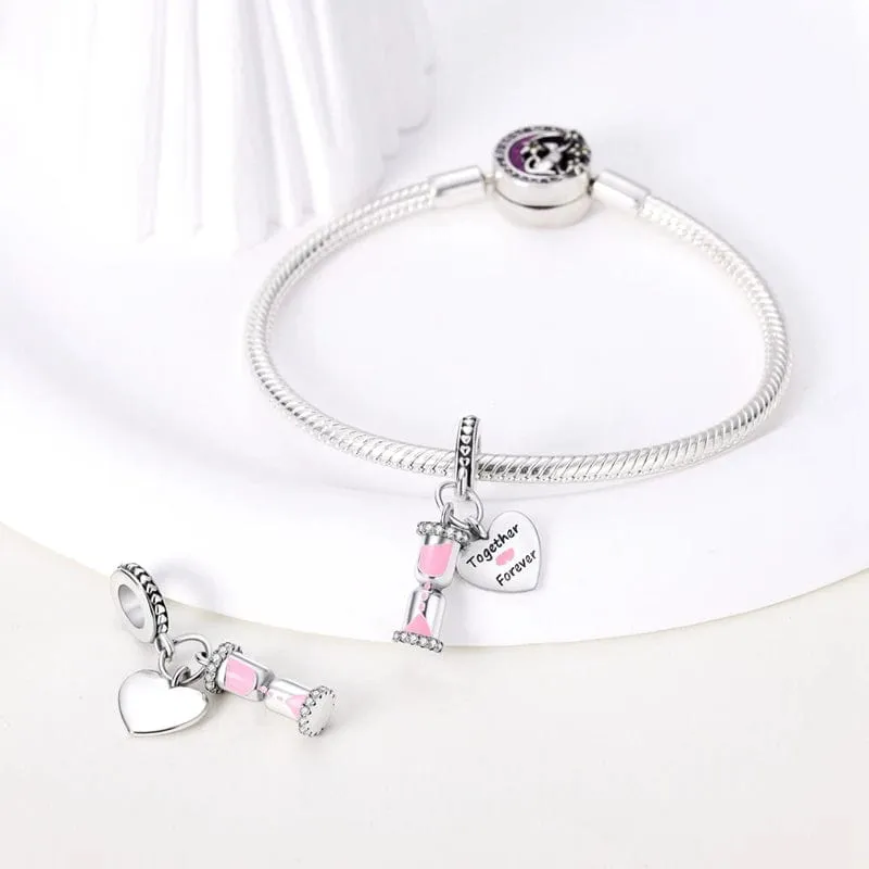 Hourglass Together Forever Charm