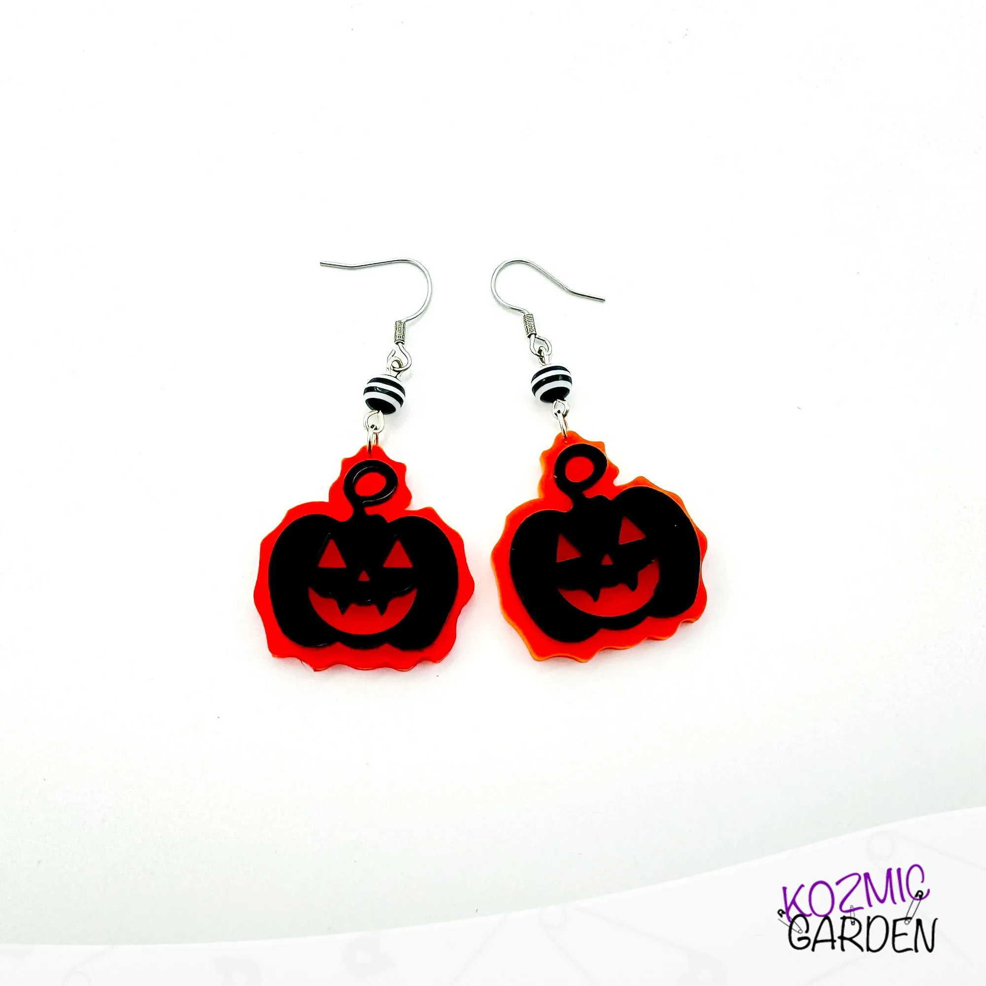 Jack-o'-lantern earrings - Halloween Pumking Earrings