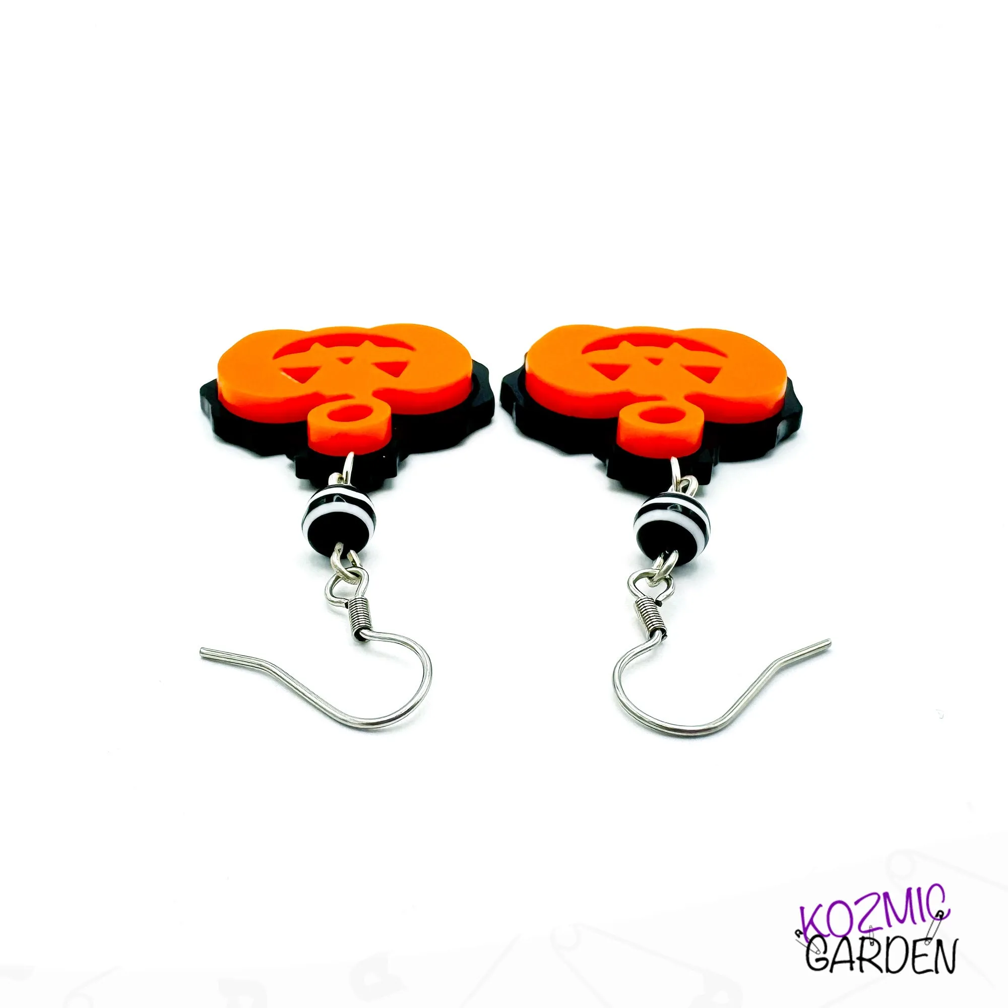 Jack-o'-lantern earrings - Halloween Pumking Earrings
