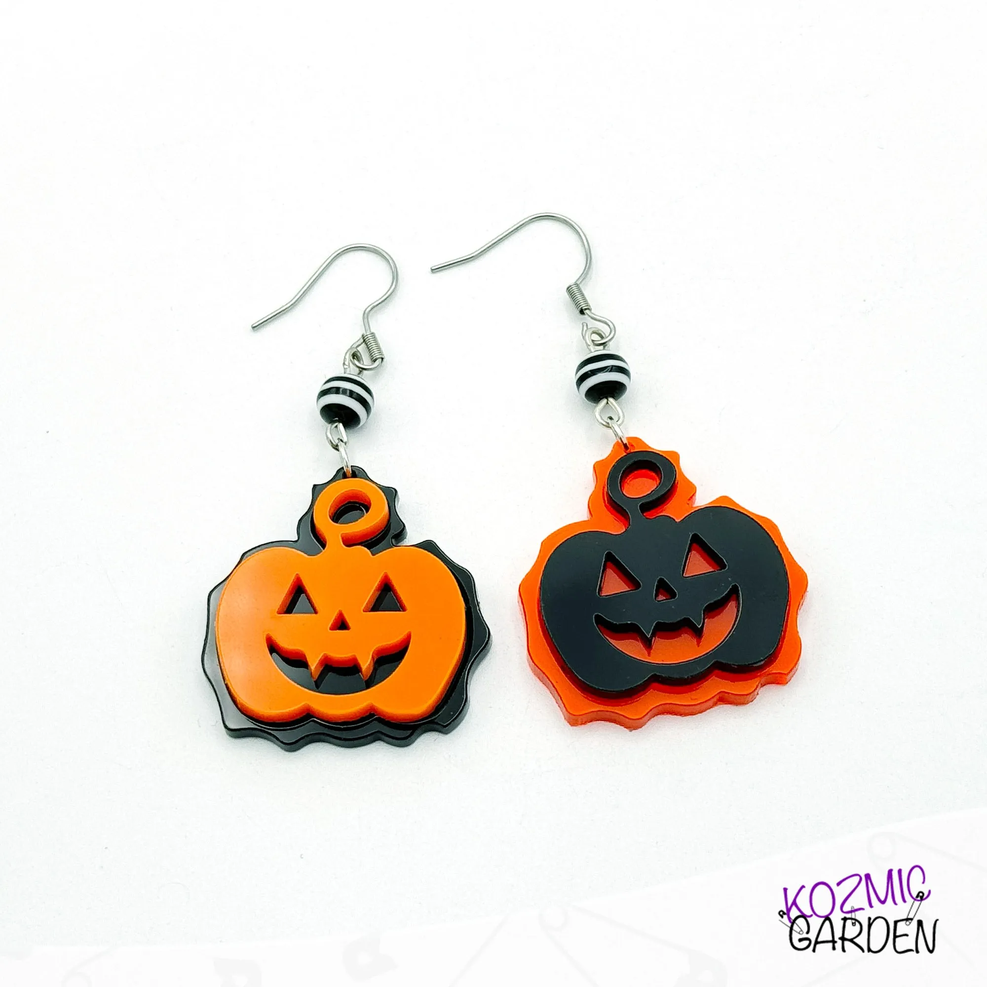 Jack-o'-lantern earrings - Halloween Pumking Earrings