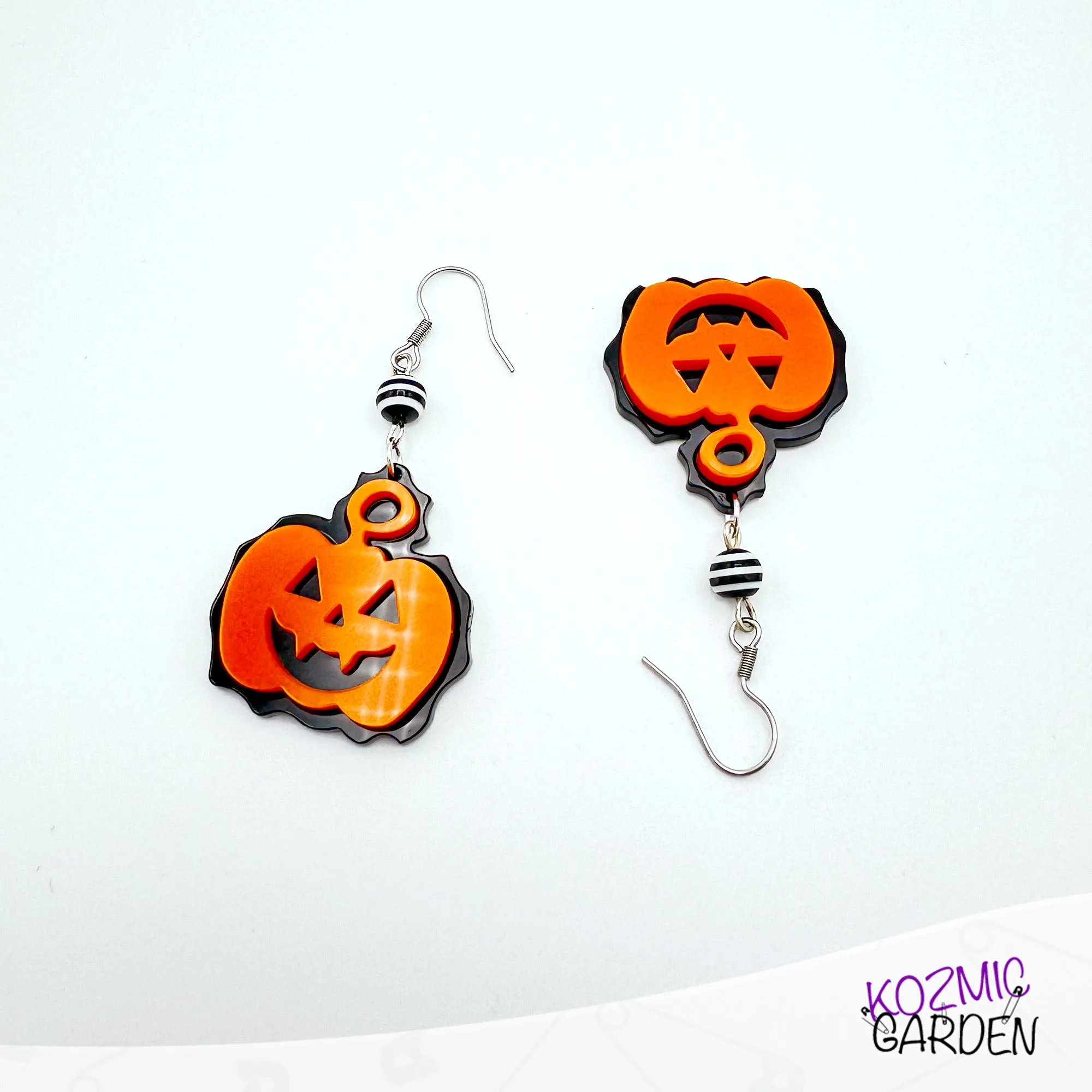 Jack-o'-lantern earrings - Halloween Pumking Earrings