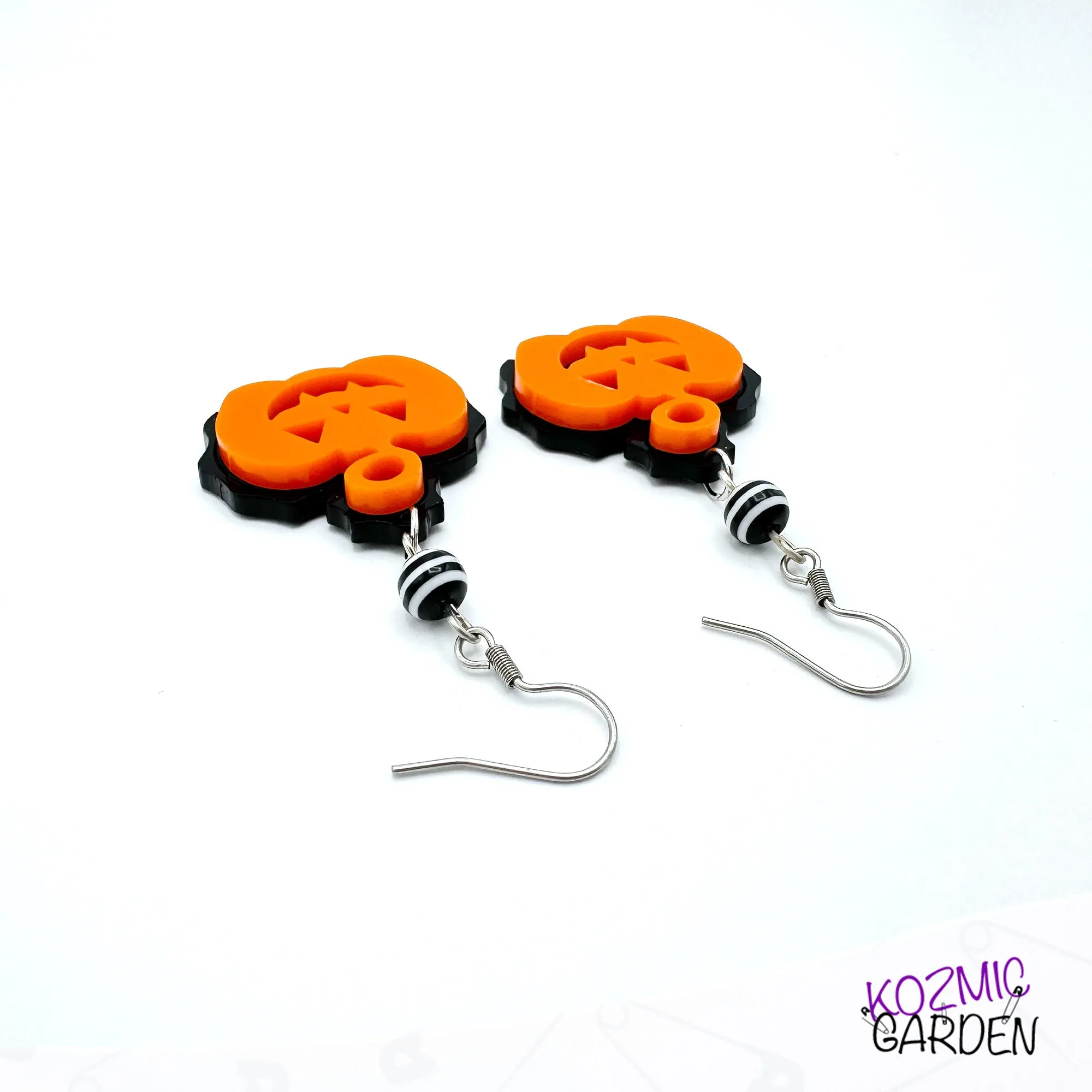 Jack-o'-lantern earrings - Halloween Pumking Earrings
