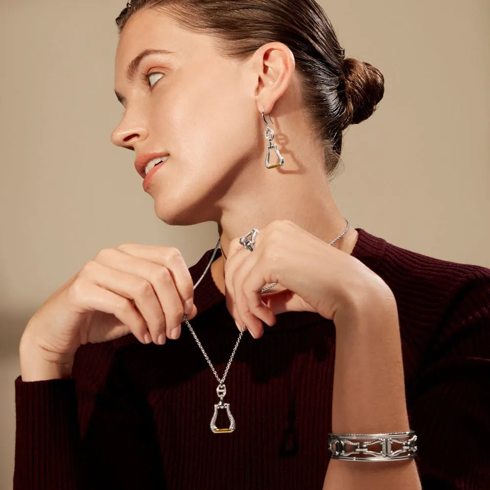 Judith Ripka Vienna Stirrup and Link Necklace