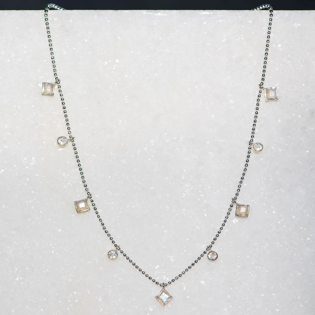 Keepsake - Moonstone and Sterling Silver Good Luck Heart Necklace