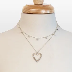 Keepsake - Moonstone and Sterling Silver Good Luck Heart Necklace
