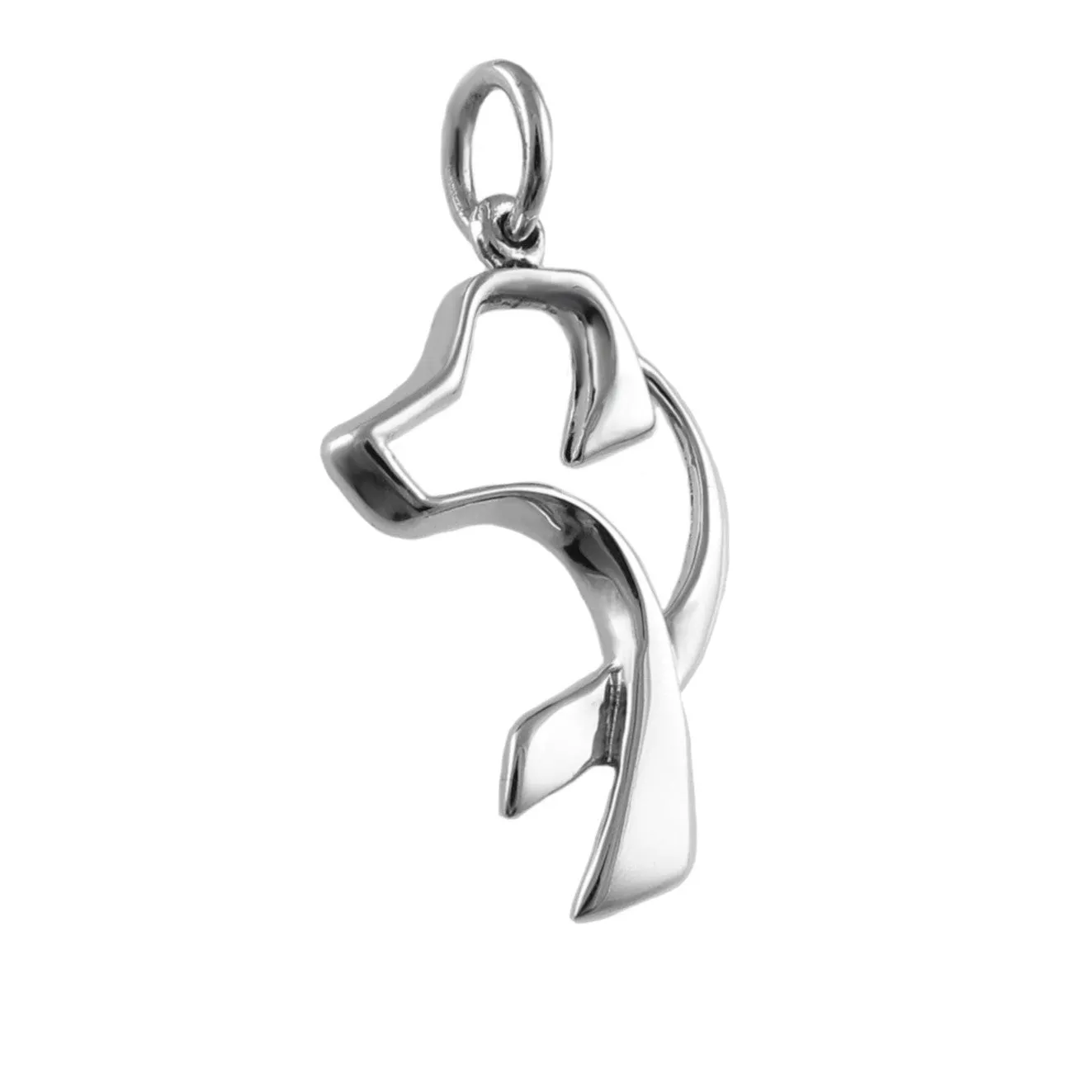 Labrador Retriever 925 Sterling Silver Pendant Necklace