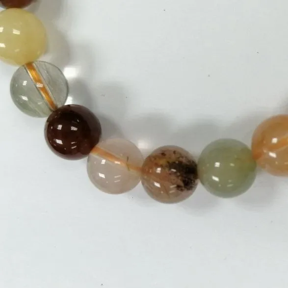 Ladies Multi coloured Natural Rutilated Quartz beaded bracelets by Pearlz Gallery | Bracelets that enhance overall happiness and focus
