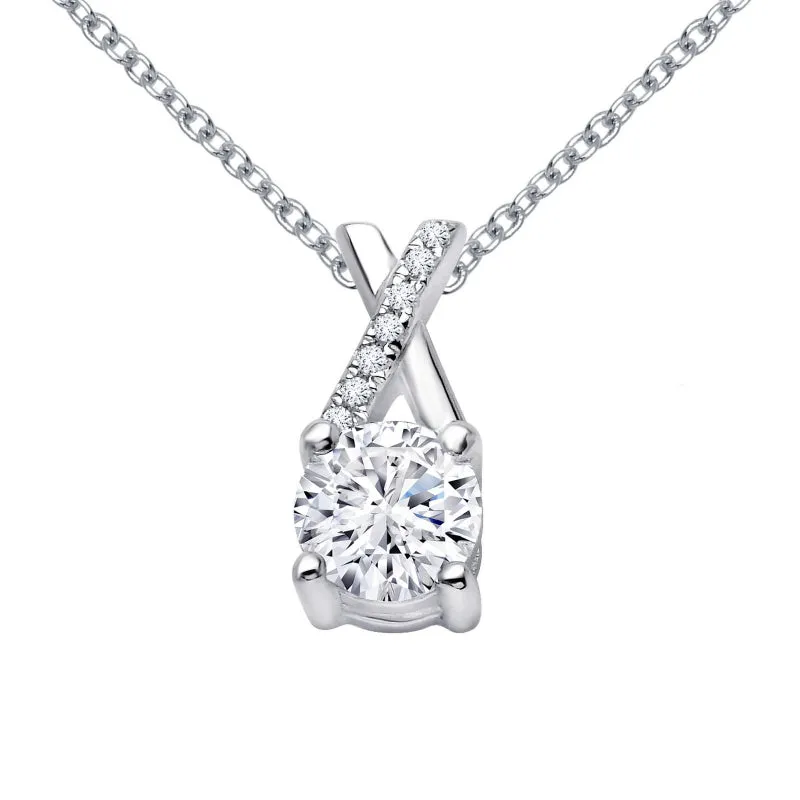 Lafonn 1.1 CTW Kiss X Necklace