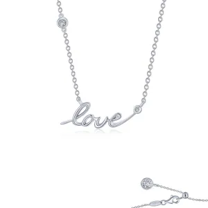 Lafonn Love Word Necklace