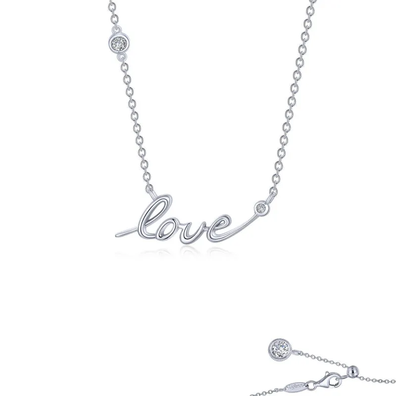 Lafonn Love Word Necklace
