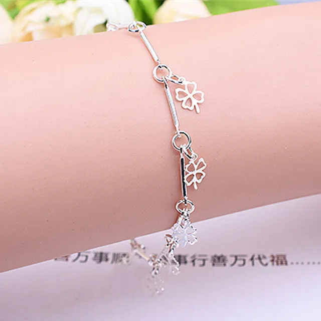 Leaf Anklets Women Double Foot Chain Ankle Bracelets