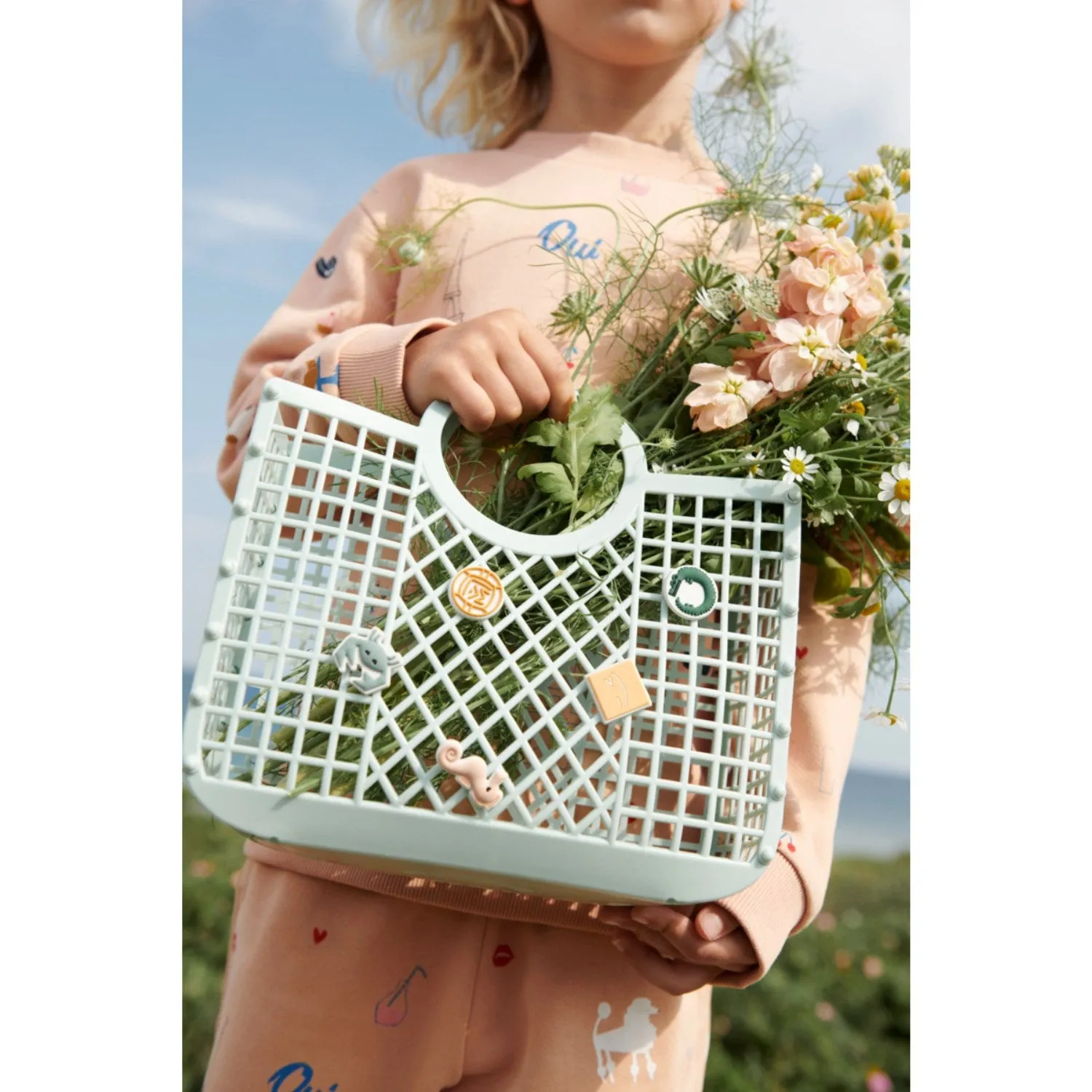 LIEWOOD Light Peppermint Samantha Basket With Charms