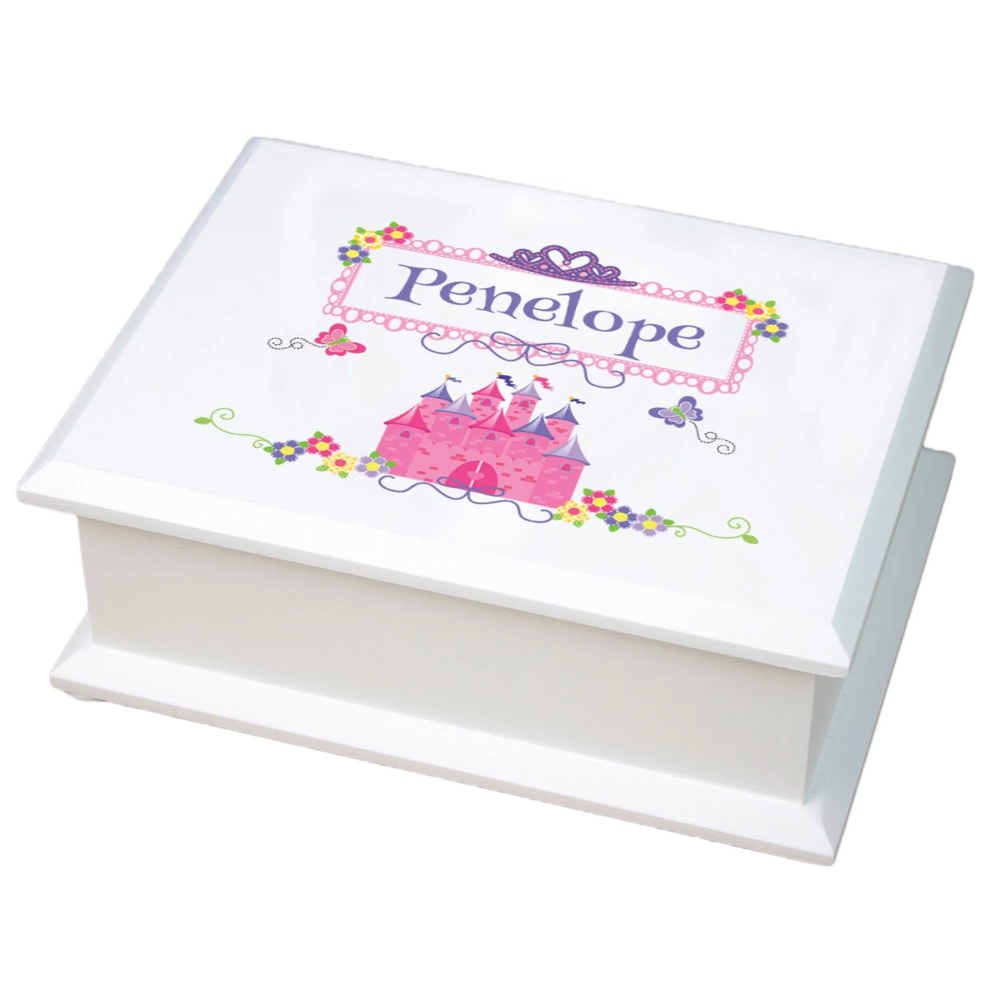 Lift Top Jewelry Box - Princess Castle