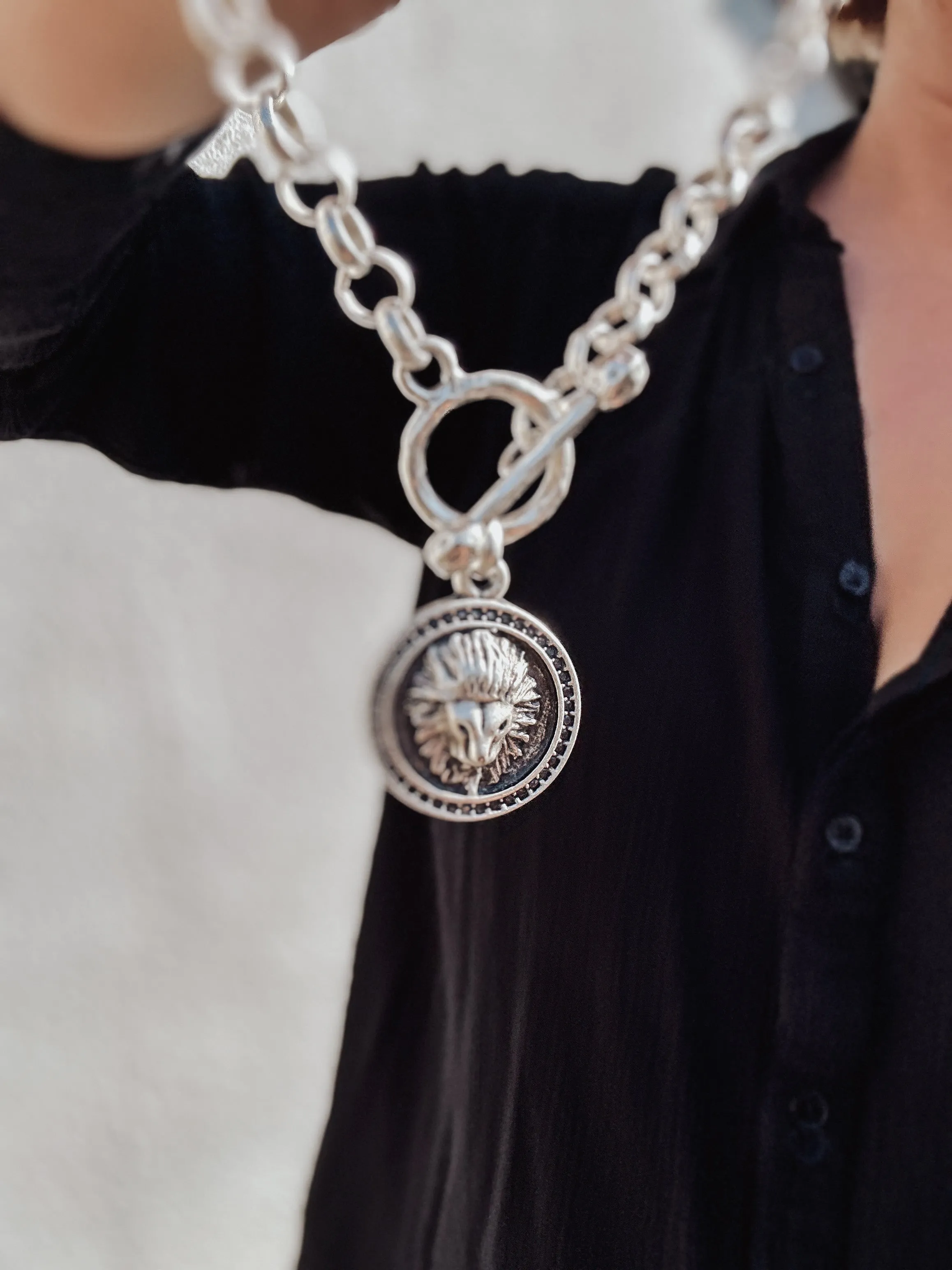 Lion Medallion Necklace