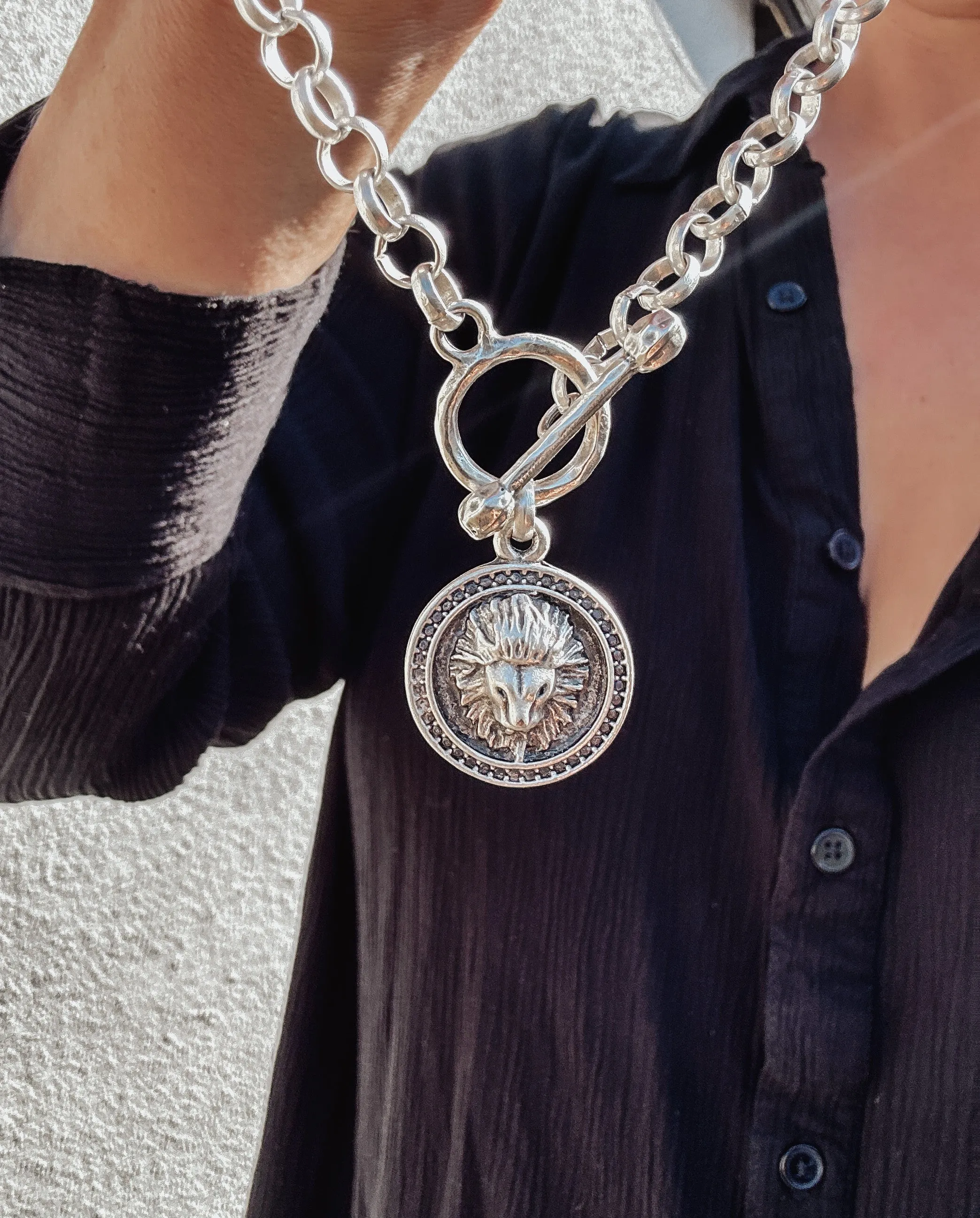 Lion Medallion Necklace