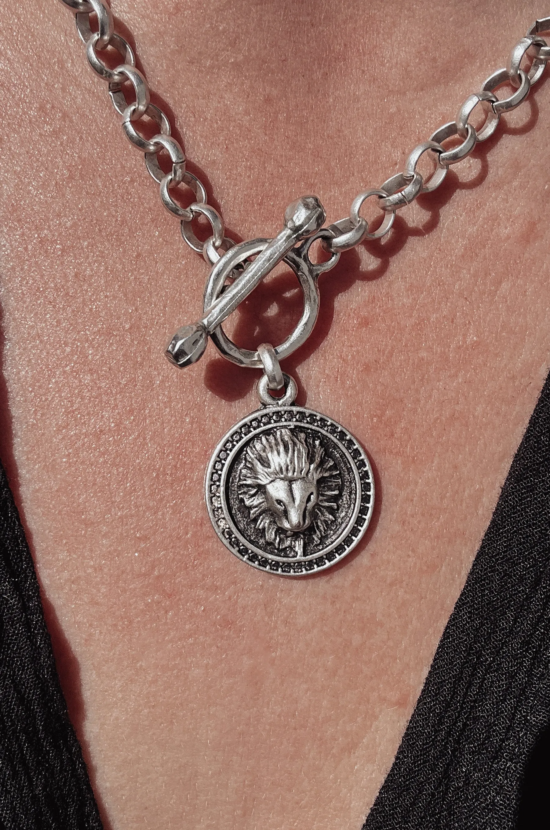 Lion Medallion Necklace