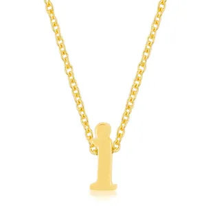 LOVCIA Radiant Gold Tone Initial I Necklace