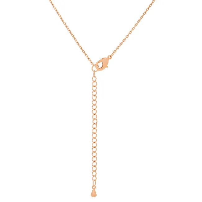 LOVCIA Rose Gold Tone Initial Q Necklace