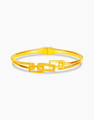 LVC 9IN Elena Opulence 999 Gold Bangle