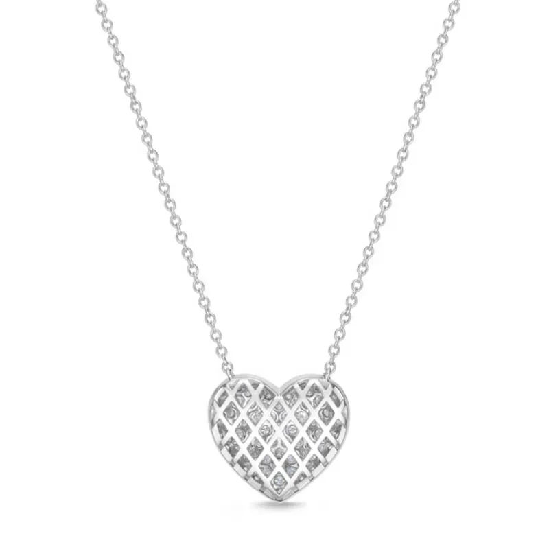 Memoire Diamond Pavé Heart Necklace