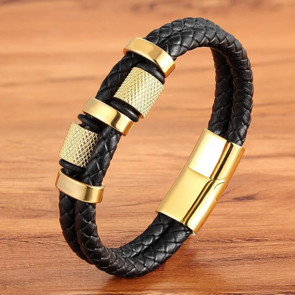 Men's Fashion Leather Bracelet