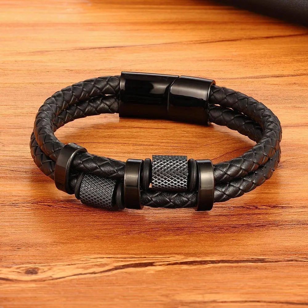 Men's Fashion Leather Bracelet