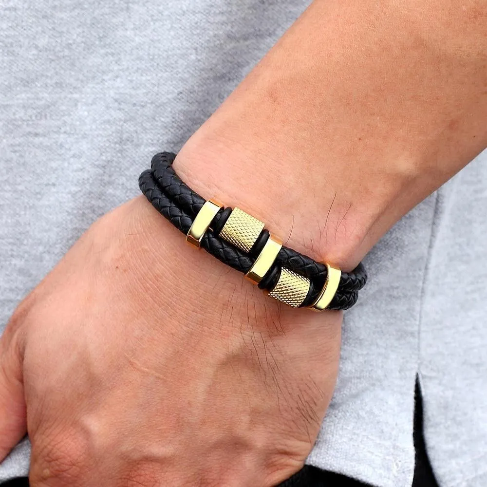Men's Fashion Leather Bracelet