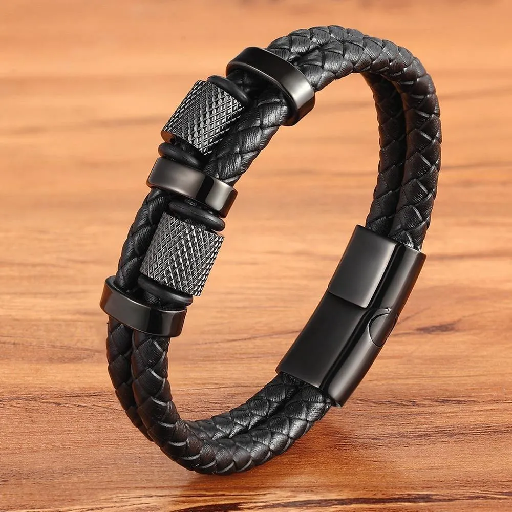Men's Fashion Leather Bracelet