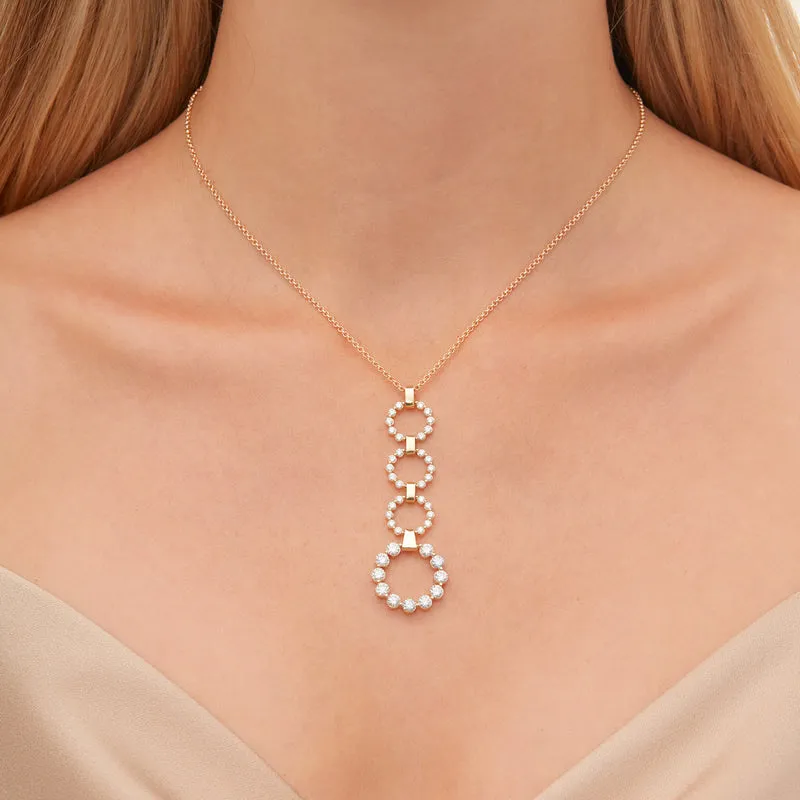 Michael M 14K Yellow Gold Cloud Drop Pendant P386