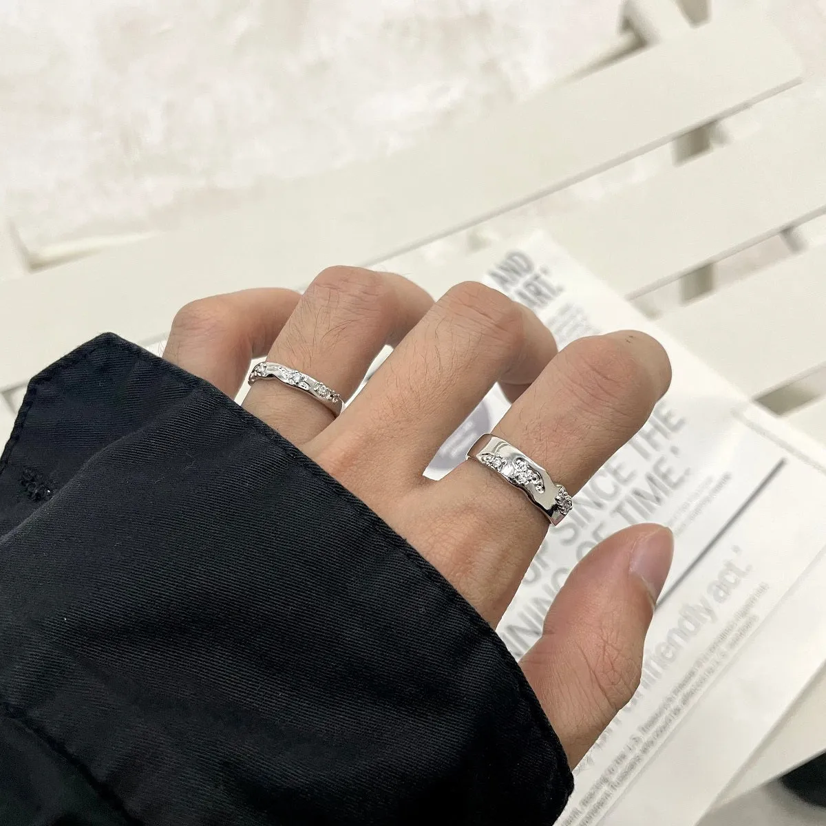 Minimalist Neutral Style Personalized Ring