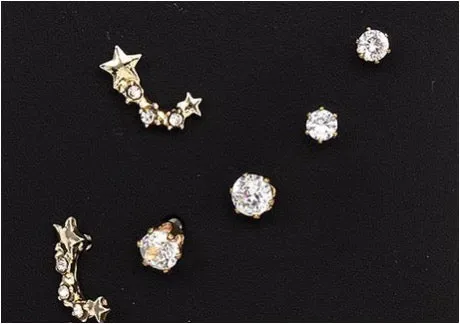 Mix Stud Post Earrings