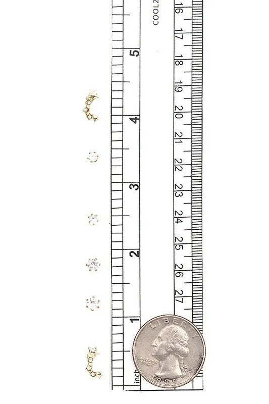 Mix Stud Post Earrings