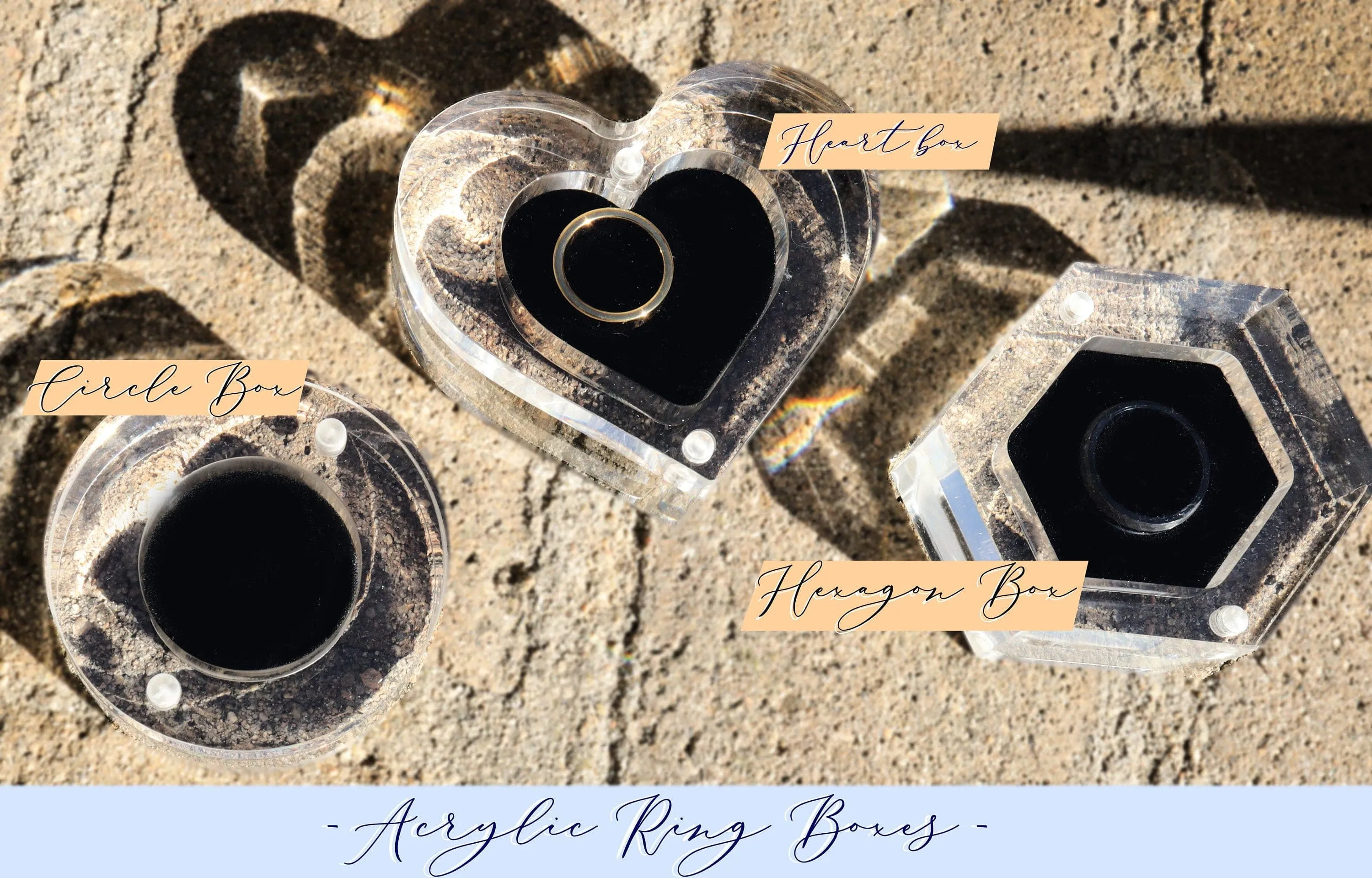 Monstera Ring Box for Wedding Ceremony Ring Bed, Engraved Ring Bearer Acrylic Box, Heart Shaped Wedding Ring Box, Clear Proposal Box