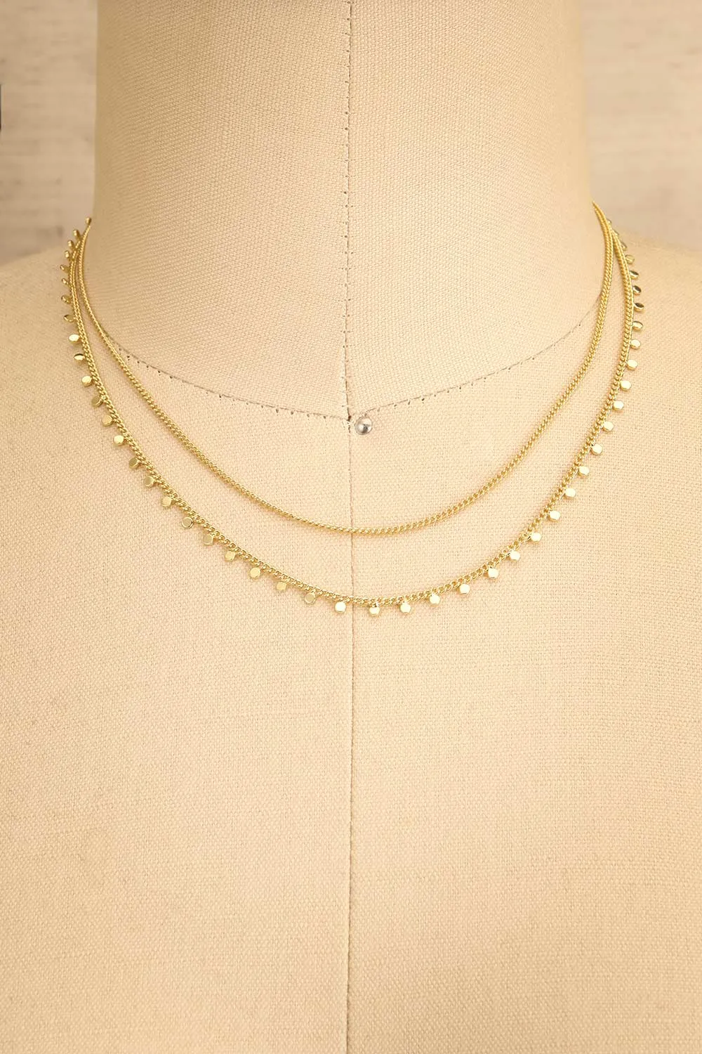 Mysian Gold | Layered Chain Necklace w/ Pendants