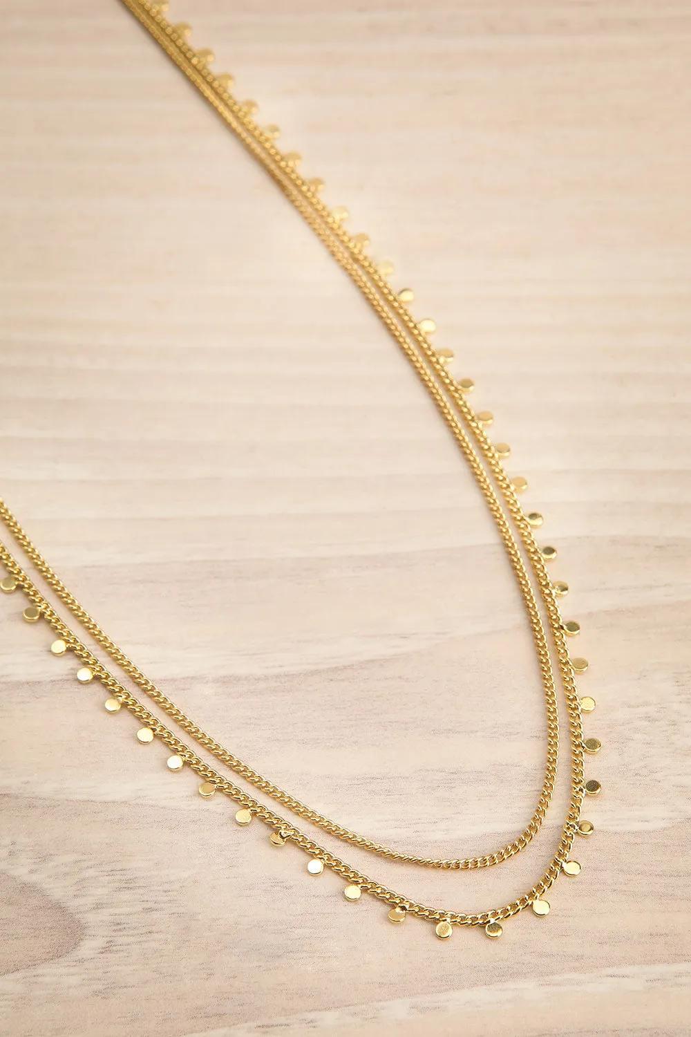 Mysian Gold | Layered Chain Necklace w/ Pendants