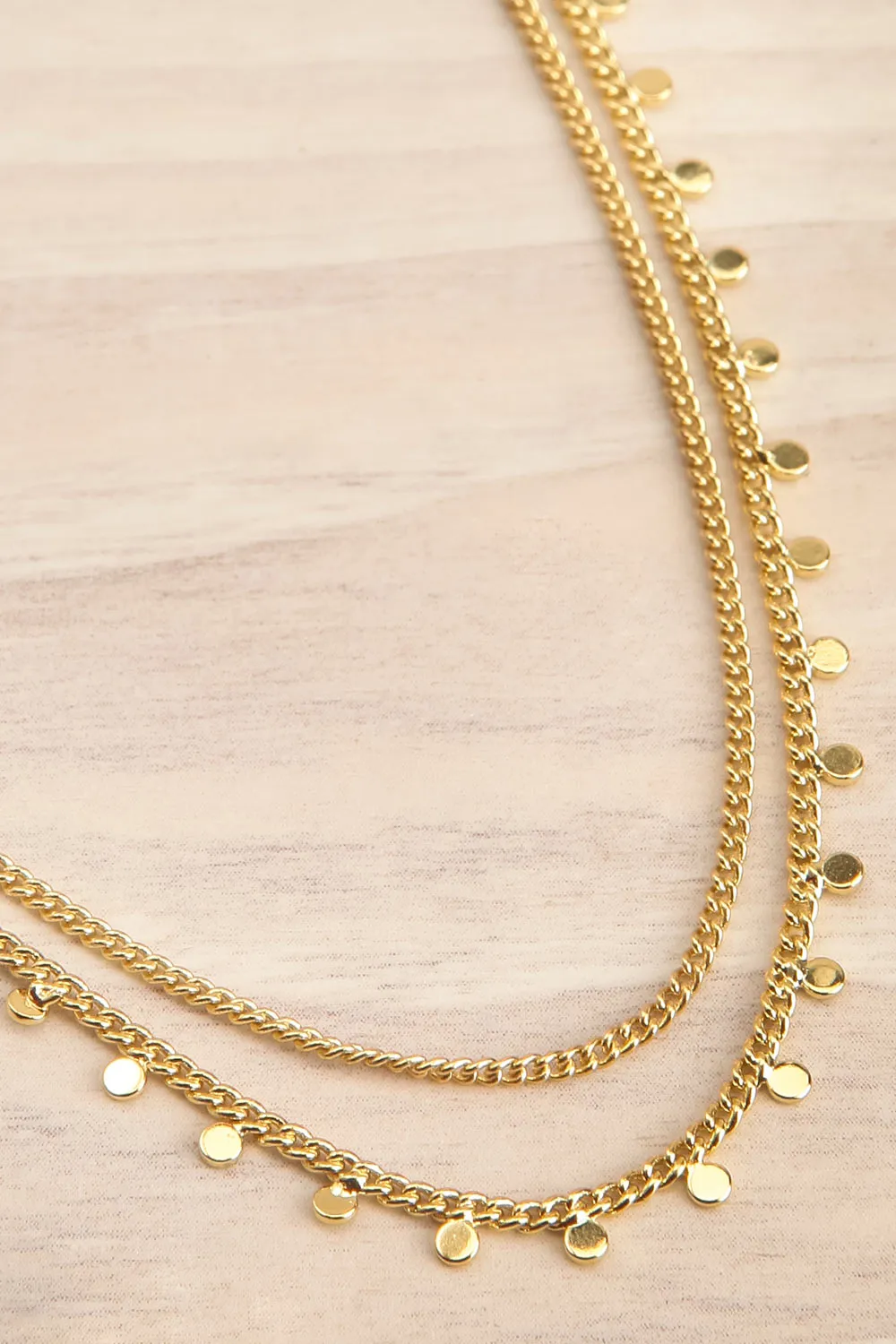 Mysian Gold | Layered Chain Necklace w/ Pendants