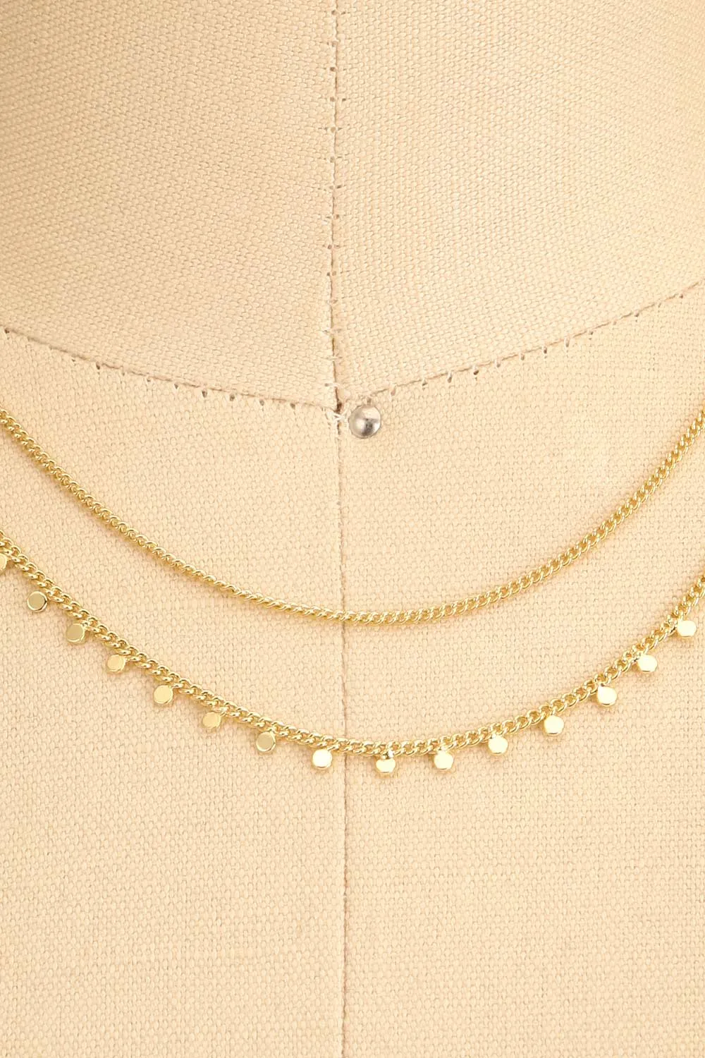 Mysian Gold | Layered Chain Necklace w/ Pendants