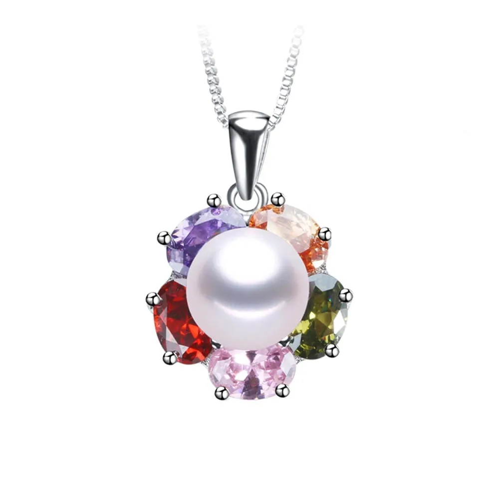 New Charming Colorful Zircon 925 Sterling Silver Women