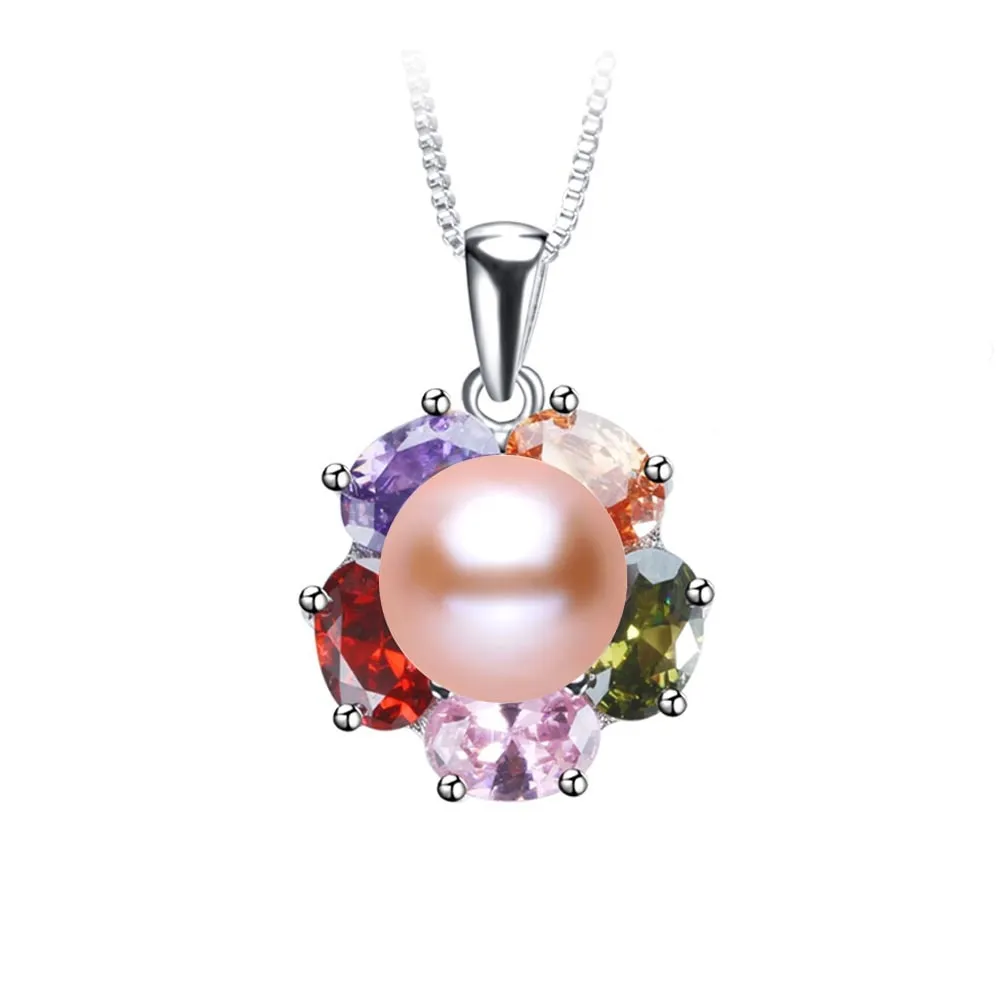 New Charming Colorful Zircon 925 Sterling Silver Women