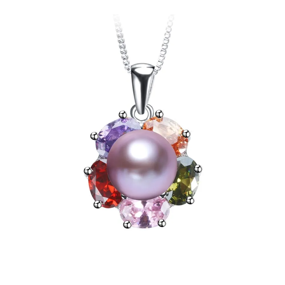 New Charming Colorful Zircon 925 Sterling Silver Women